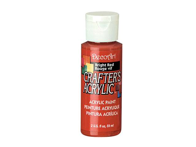 Crafters Acrylic Paint: 2oz Craft & Hobby 22 BRIGHT RED